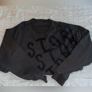 Stori Men’s Black Graphic Sweatshirt